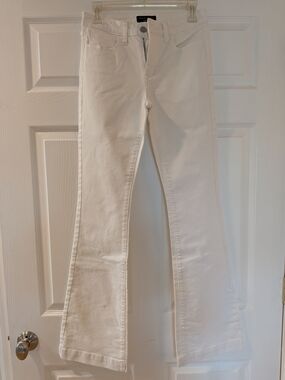 Banana Republic White Flared Jeans